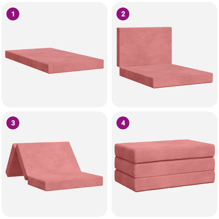 Samlebar Sofa Seng 100 x 67 x 45 cm Lyserød