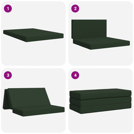 Samlebar Sofa Seng 120 x 67 x 45 cm Mørkegrøn