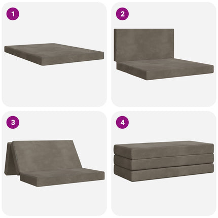 Samlebar Sofa Seng 140 x 67 x 45 cm Lysegrå