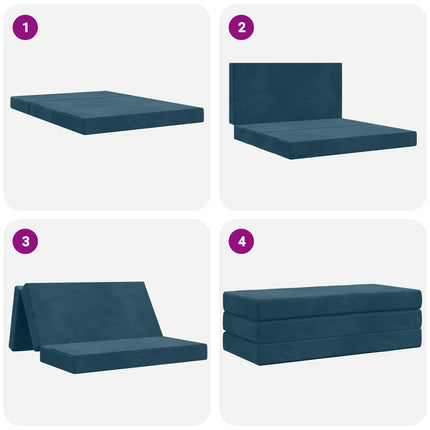 Samlebar Sofa Seng 160 x 67 x 45 cm Blå