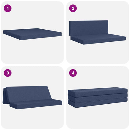 Samlebar Sofa Seng 180 x 67 x 45 cm Blå