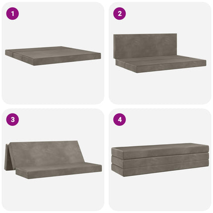 Samlebar Sofa Seng 180 x 67 x 45 cm Lysegrå