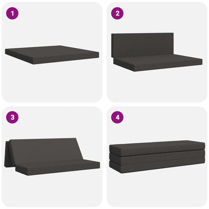 Samlebar Sofa Seng 200 x 67 x 45 cm Mørkegrå