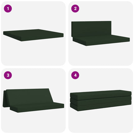 Samlebar Sofa Seng 200 x 67 x 45 cm Mørkegrøn