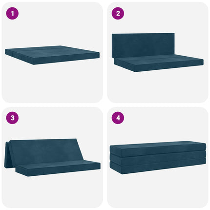Samlebar Sofa Seng 200 x 67 x 45 cm Blå