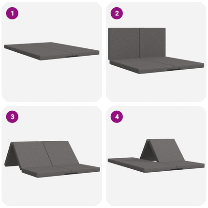 Samlebar Sofa Seng 140 x 67 x 45 cm Lysegrå