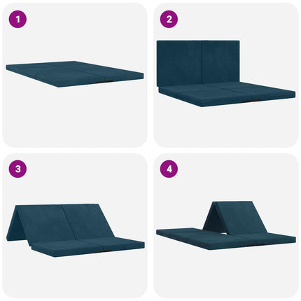 Samlebar Sofa Seng 140 x 67 x 45 cm Blå