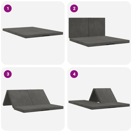 Samlebar Sofa Seng 140 x 67 x 45 cm Mørkegrå