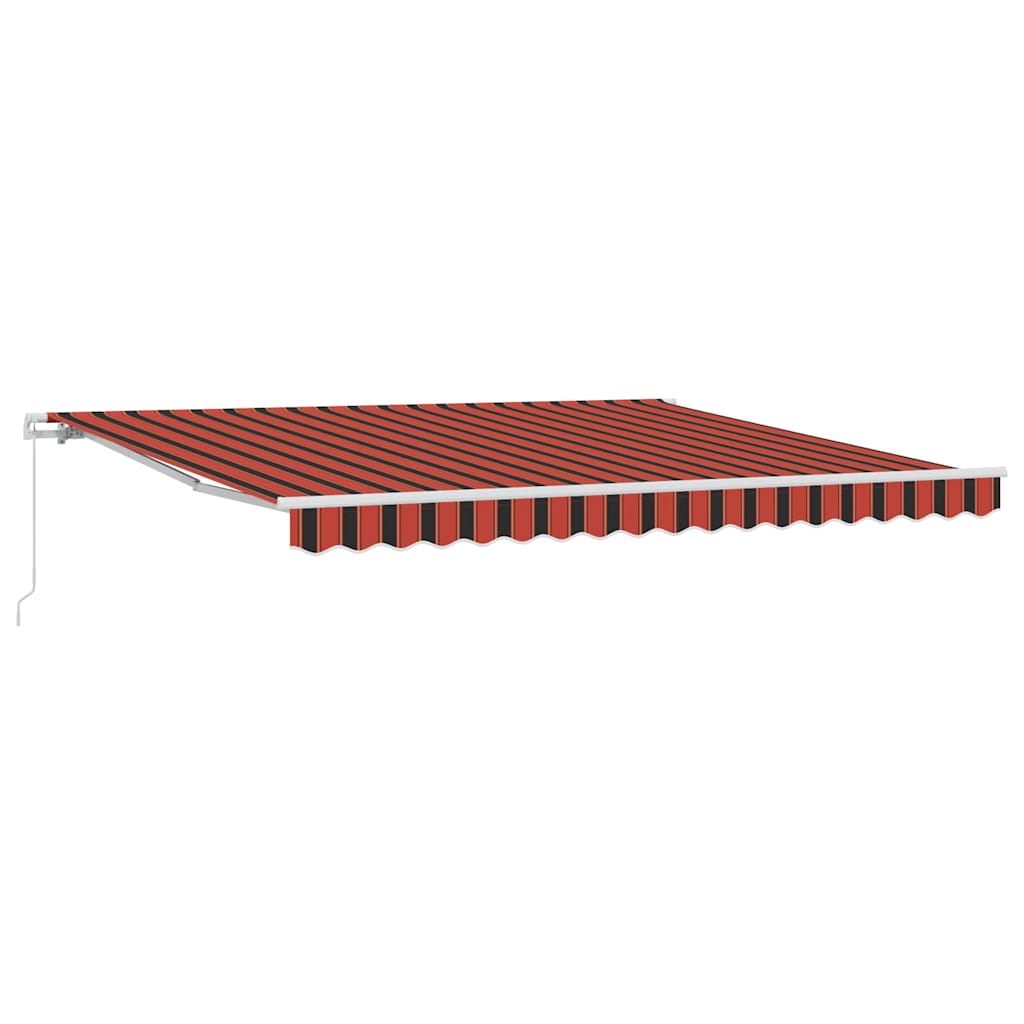 Utrækkelig Markise Orange og Brun 400 × 300 cm
