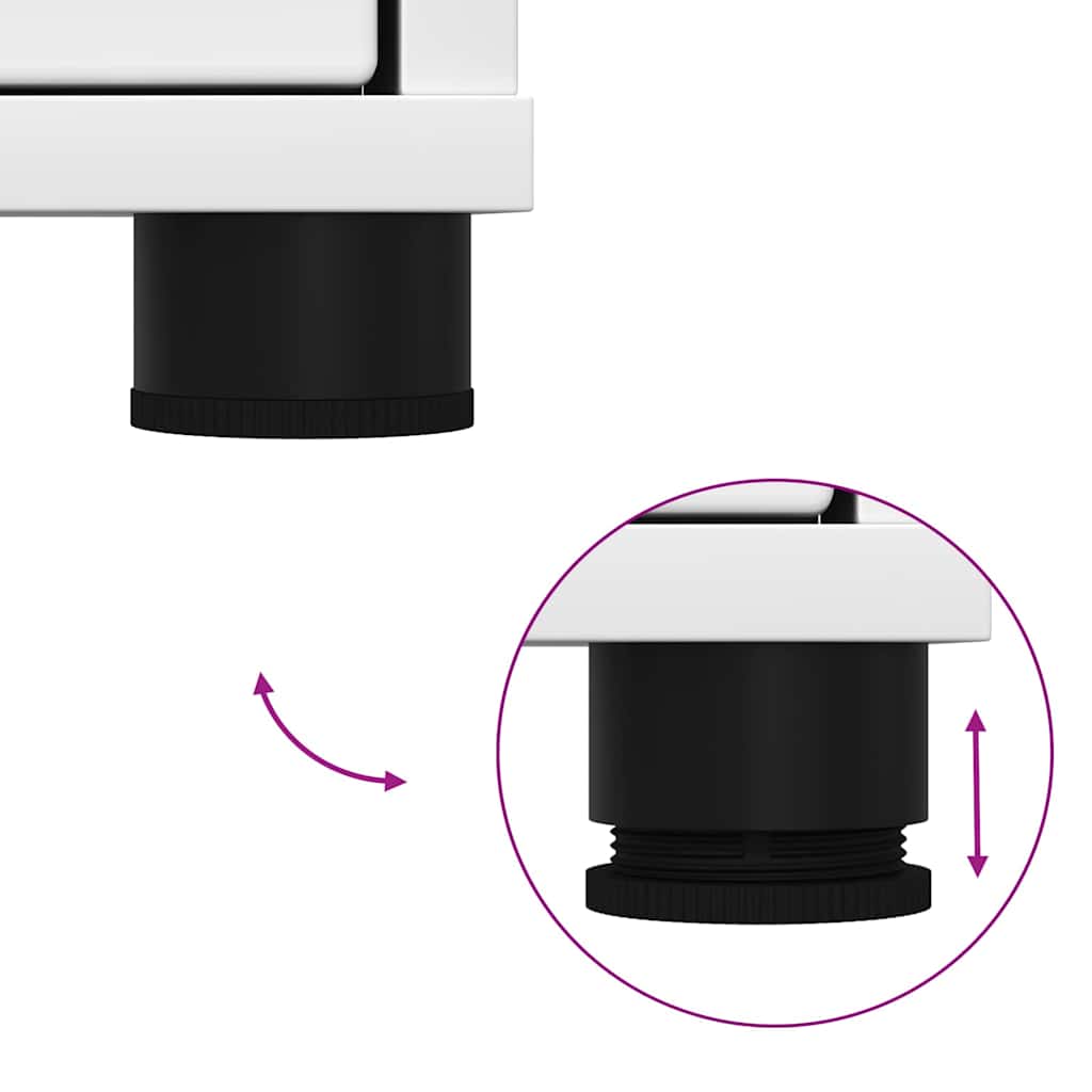 Badeværelsesskab Hvid 30,5 x 30 x 101 cm Konstrueret træ