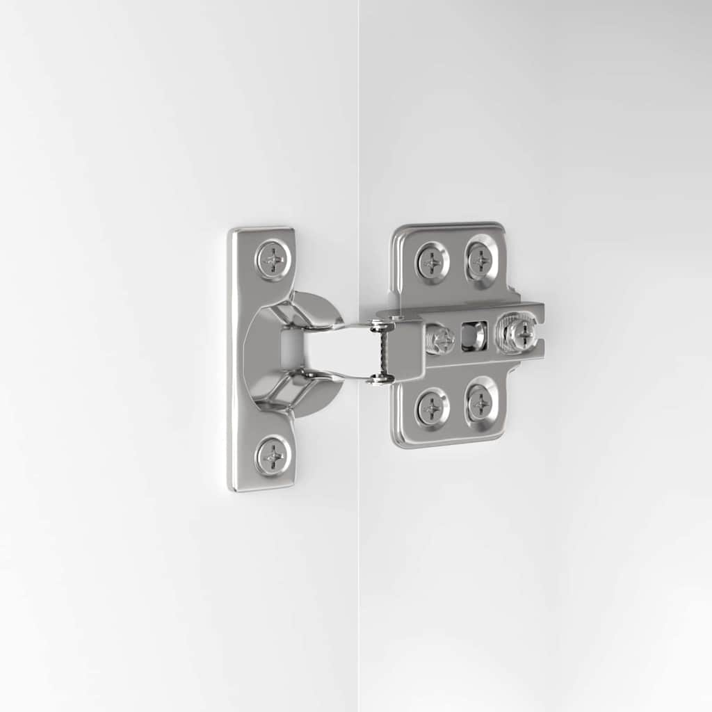 Badeværelsesskab med skuffe Høj gloss hvid 30,5 x 30 x 101 cm