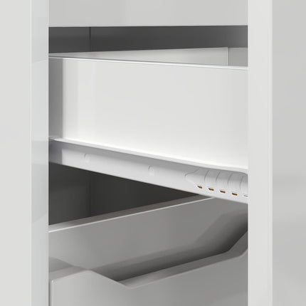 Badeværelsesskab Høj gloss hvid 30,5 x 30 x 101 cm