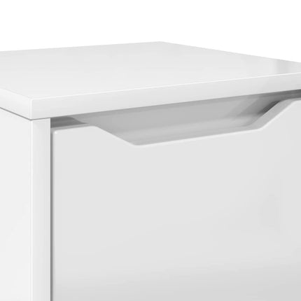 Badeværelsesskab Høj gloss hvid 30,5 x 30 x 101 cm