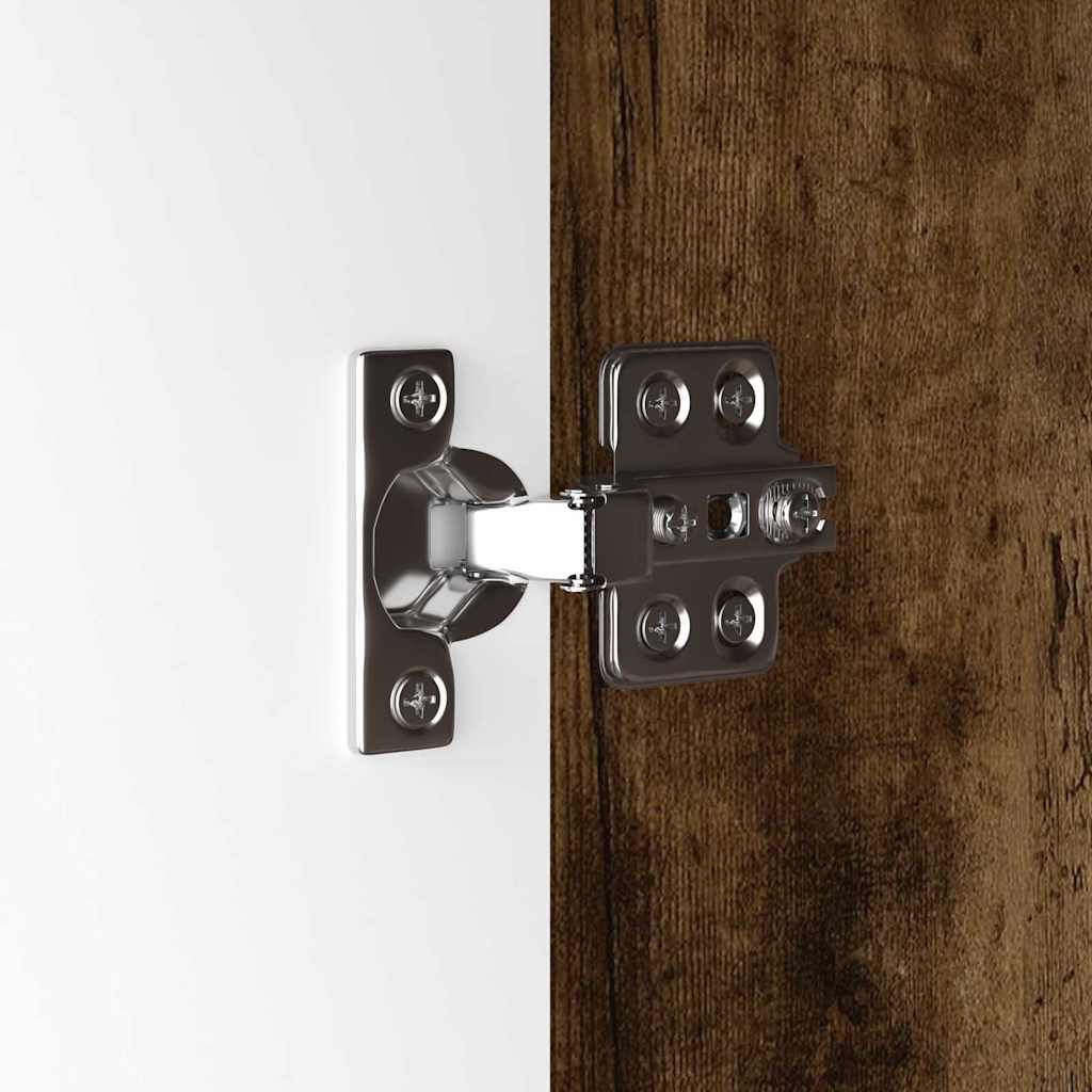 Badeværelsesskab Røget eg 30,5 x 30 x 101 cm Konstrueret træ