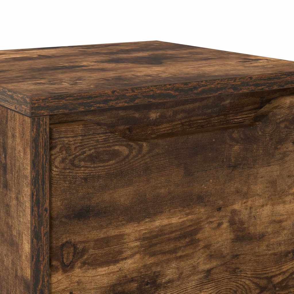 Badeværelsesskab Røget eg 30,5 x 30 x 101 cm Konstrueret træ