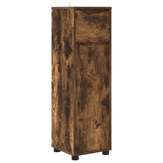 Badeværelsesskab Røget eg 30,5 x 30 x 101 cm Konstrueret træ