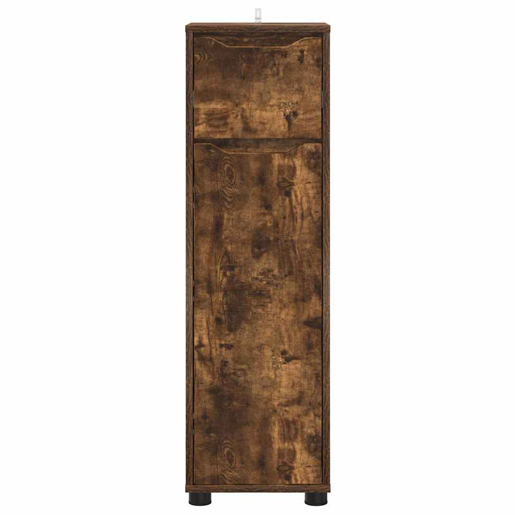 Badeværelsesskab Røget eg 30,5 x 30 x 101 cm Konstrueret træ