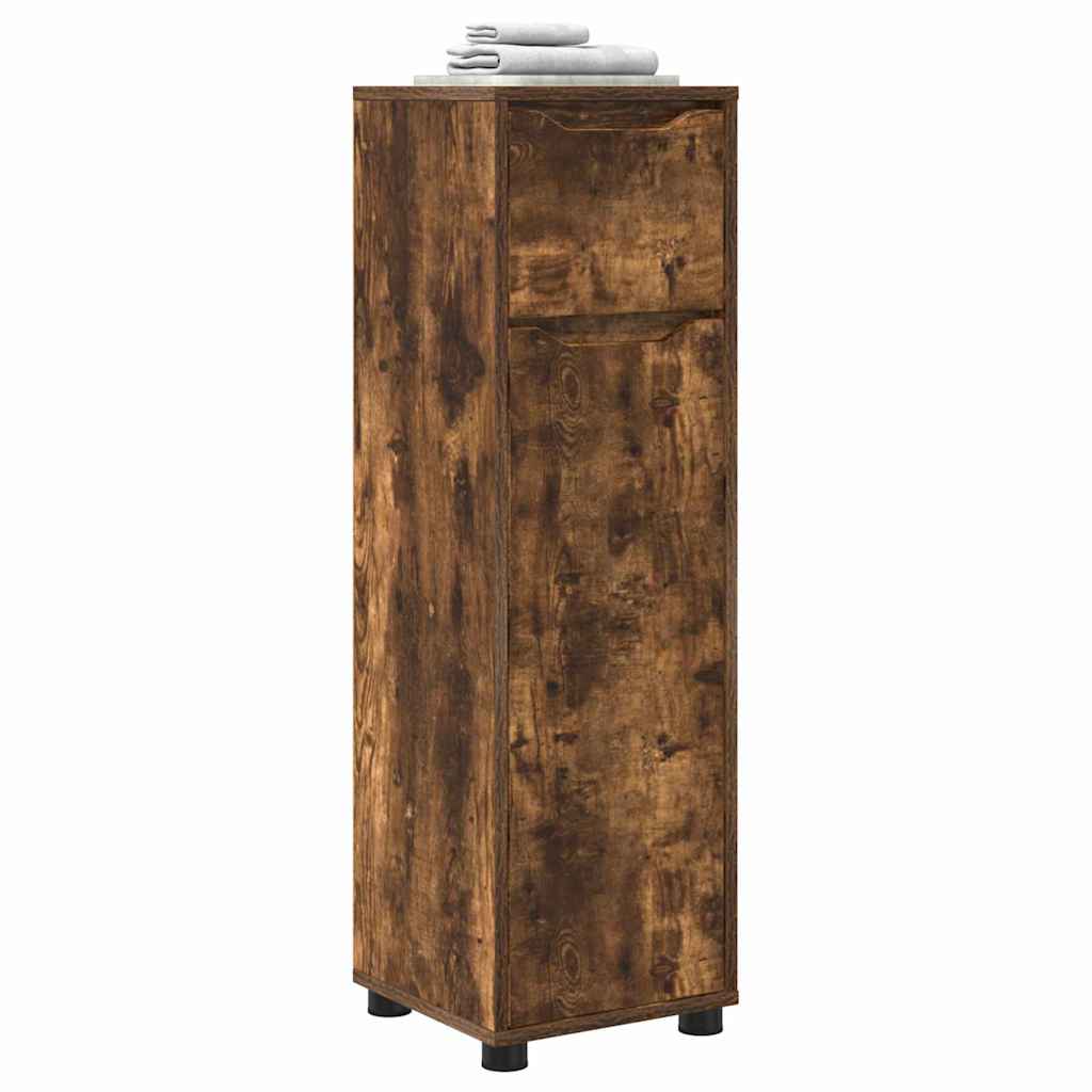 Badeværelsesskab Røget eg 30,5 x 30 x 101 cm Konstrueret træ