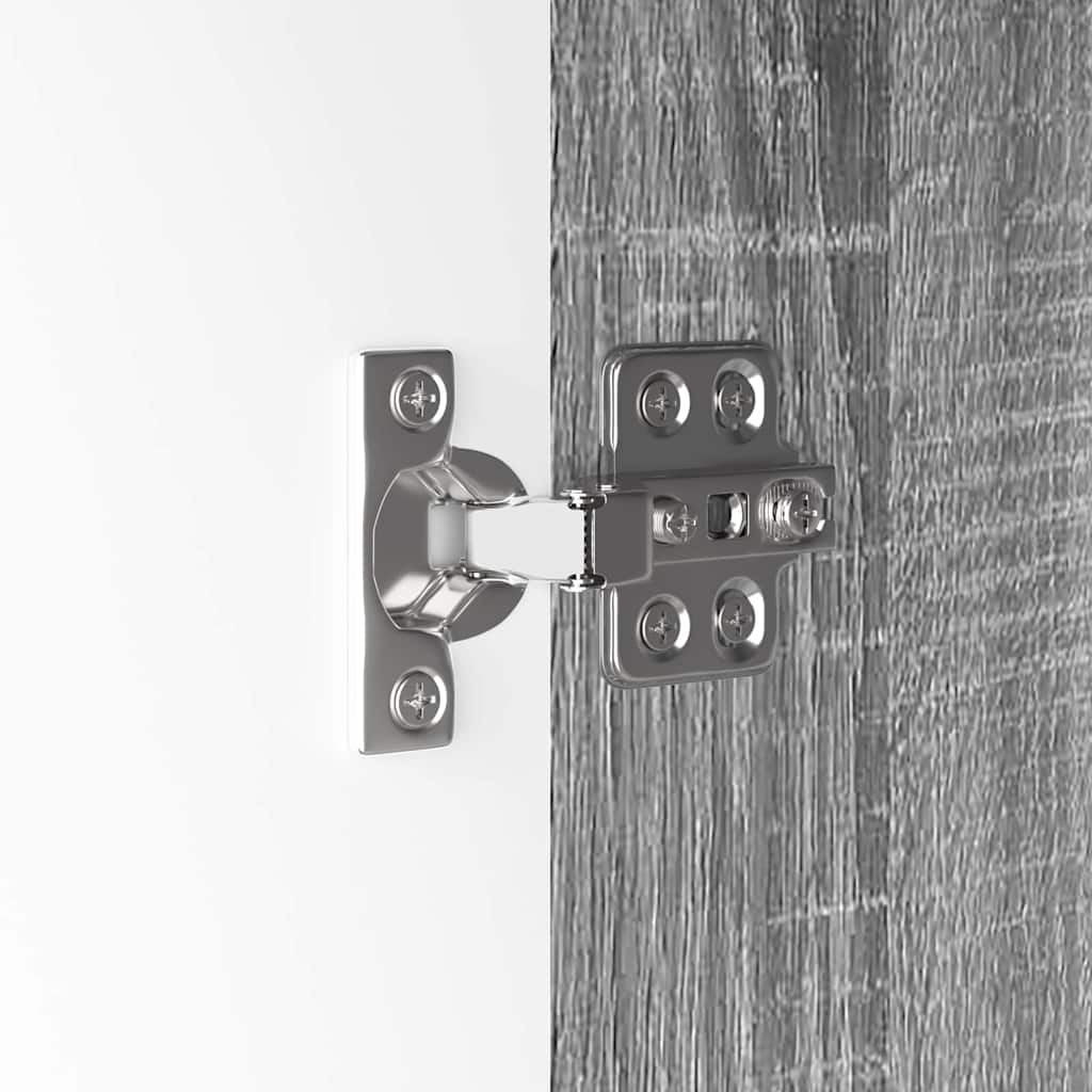 Badeværelsesskab Grå Sonoma 30,5 x 30 x 101 cm Konstrueret træ