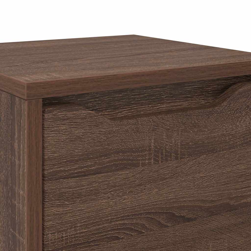 Badeværelsesskab Brun eg 30,5 x 30 x 101 cm Konstrueret træ