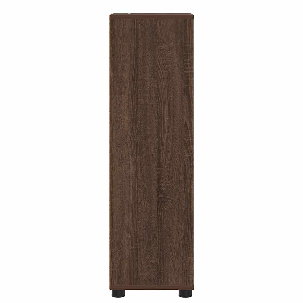 Badeværelsesskab Brun eg 30,5 x 30 x 101 cm Konstrueret træ