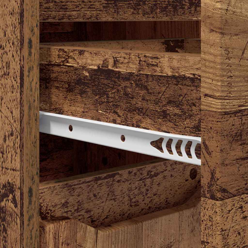 Badeværelsesskab Gammelt træ 30,5 x 30 x 101 cm Konstrueret træ