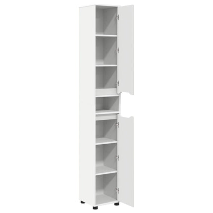 Badeværelsesskab Hvid 30,5 x 30 x 195 cm Konstrueret træ