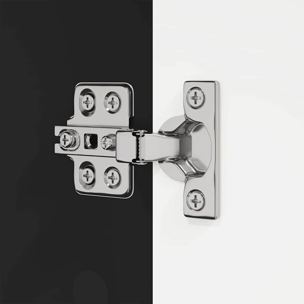 Badeværelsesskab Sort 30,5 x 30 x 195 cm Konstrueret træ