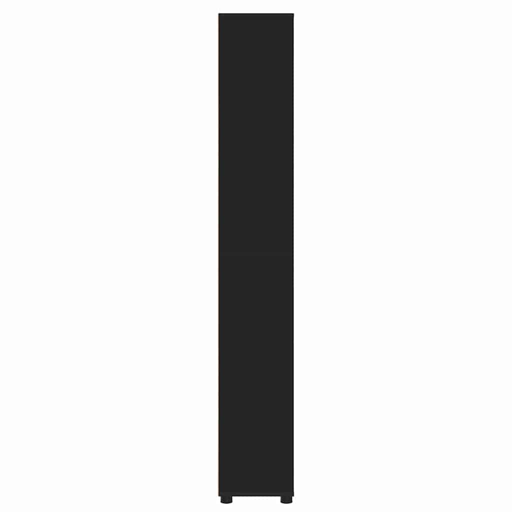 Badeværelsesskab Sort 30,5 x 30 x 195 cm Konstrueret træ