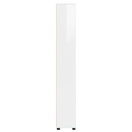 Badeværelsesskab Høj gloss hvid 30,5 x 30 x 195 cm
