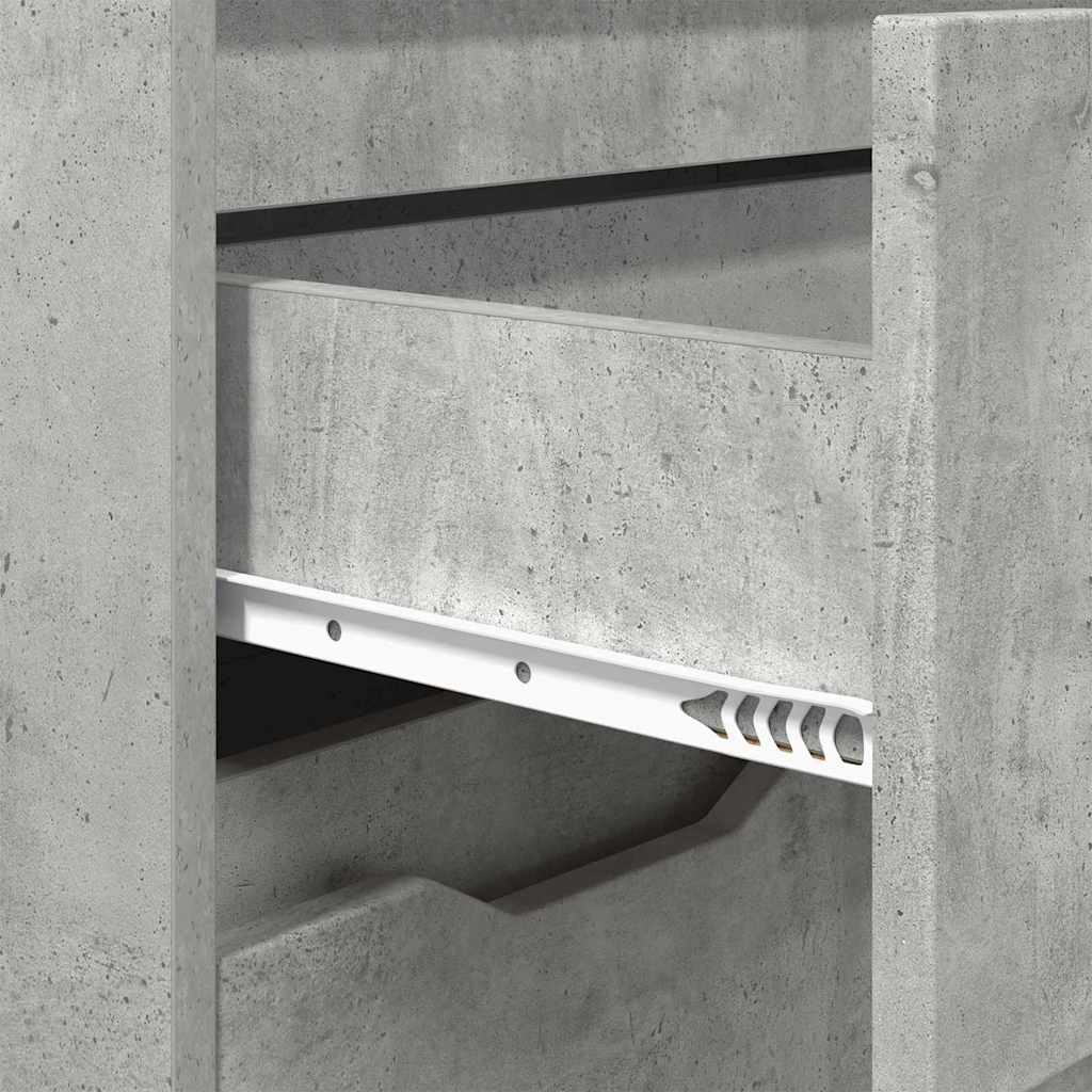 Badeværelsesskab Beton Grå 72,5 x 36,5 x 100 cm Konstrueret træ