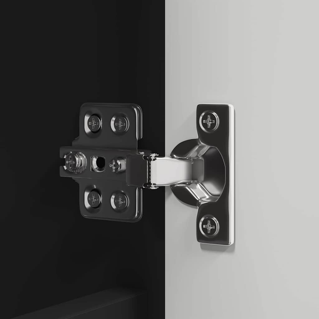 Badeværelsesspejlskab Sort 60 x 20 x 60 cm Konstrueret træ