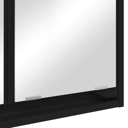Badeværelsesspejlskab Sort 60 x 20 x 60 cm Konstrueret træ