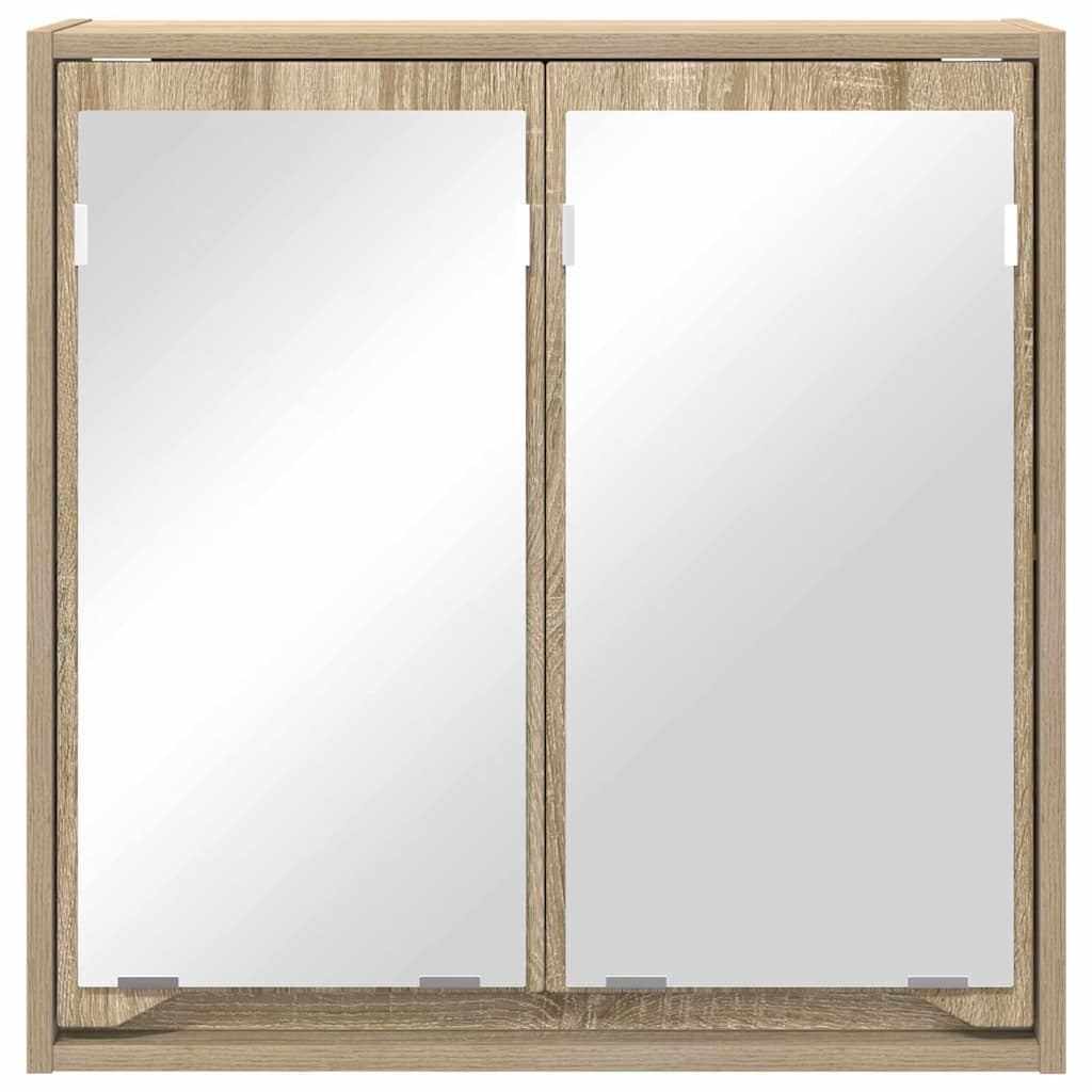 Badeværelsesspejlskab Sonoma eg 60 x 20 x 60 cm Konstrueret træ