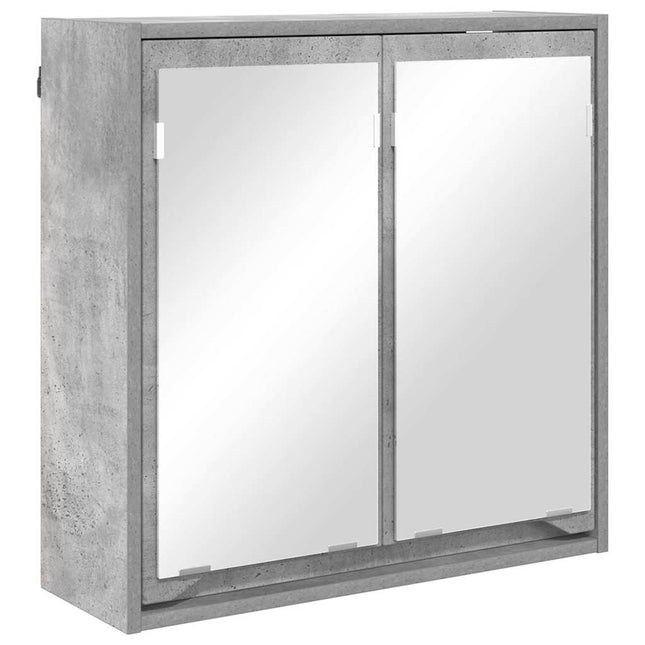 Badeværelsesspejlskab Beton Grå 60 x 20 x 60 cm Konstrueret træ
