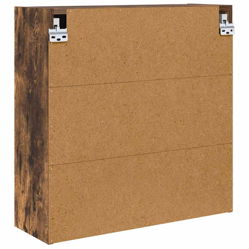 Badeværelsesspejlskab Røget eg 60 x 20 x 60 cm Konstrueret træ
