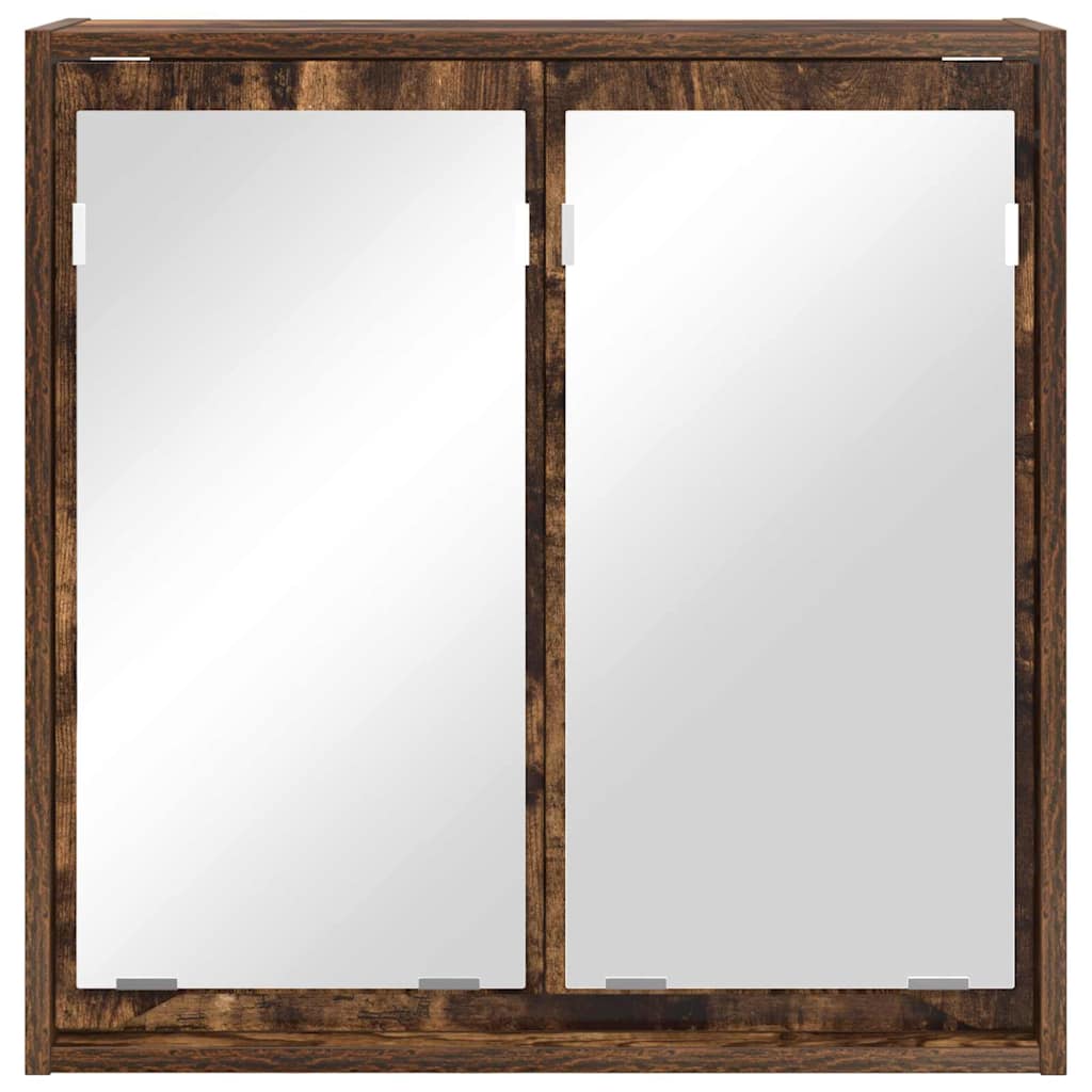 Badeværelsesspejlskab Røget eg 60 x 20 x 60 cm Konstrueret træ