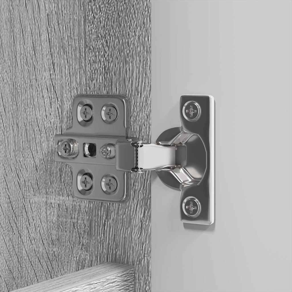 Badeværelsesspejlskab med hylde Grå Sonoma 60 x 20 x 60 cm