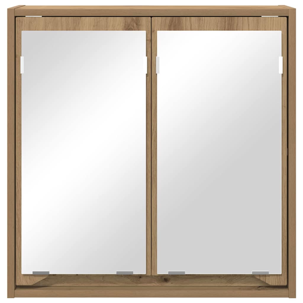 Badeværelsesspejlskab med hylde Artisan Egetræ 60 x 20 x 60 cm