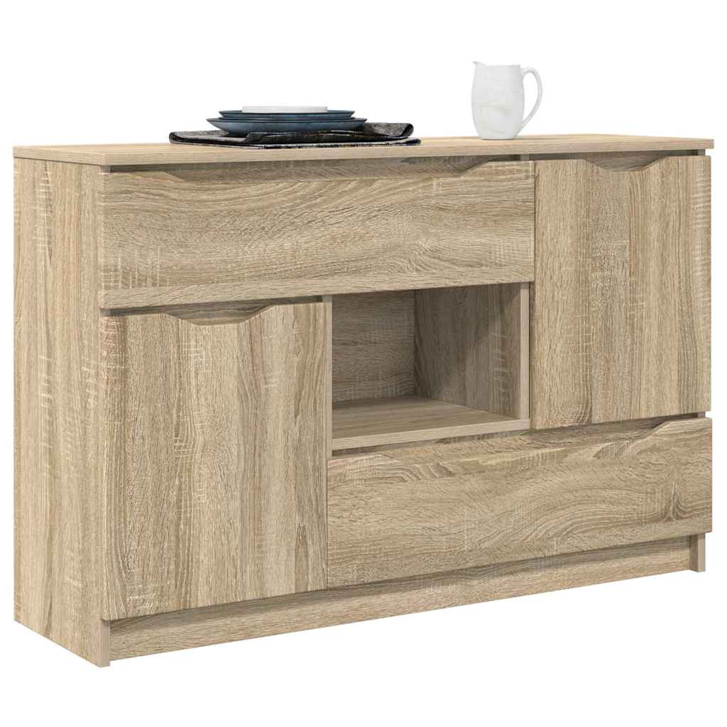 Sideboard med skuffe Sonoma eg 100 x 30 x 65,6 Konstrueret træ