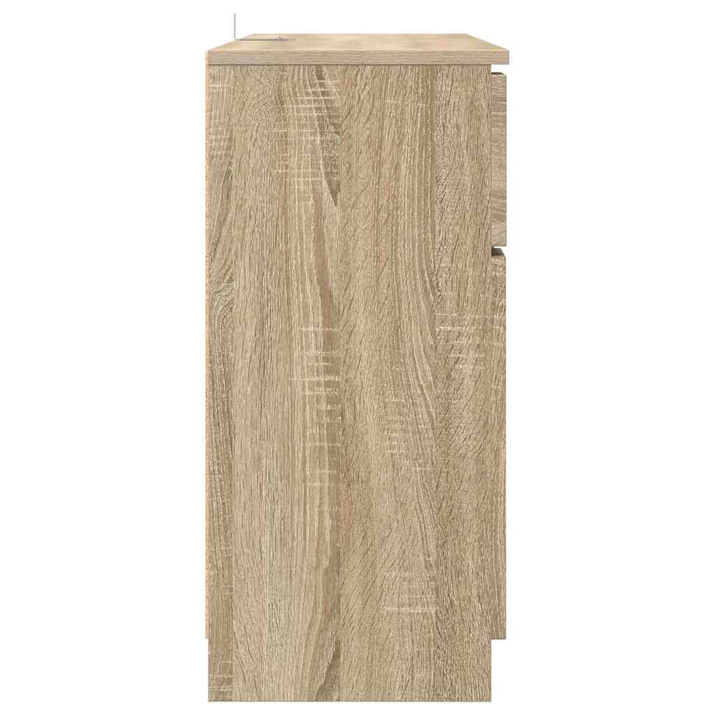 Sideboard med skuffe Sonoma eg 100 x 30 x 65,6 Konstrueret træ