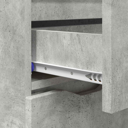 Sideboard Beton Grå 100 x 30 x 65,6 Konstrueret træ