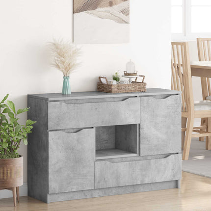 Sideboard Beton Grå 100 x 30 x 65,6 Konstrueret træ