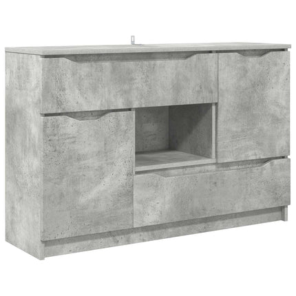 Sideboard Beton Grå 100 x 30 x 65,6 Konstrueret træ