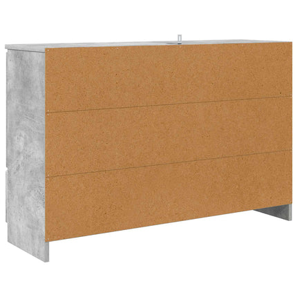 Sideboard Beton Grå 100 x 30 x 65,6 Konstrueret træ