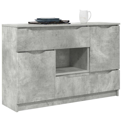 Sideboard Beton Grå 100 x 30 x 65,6 Konstrueret træ