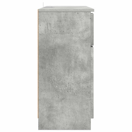 Sideboard Beton Grå 100 x 30 x 65,6 Konstrueret træ