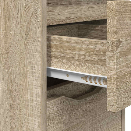 Sengebord Sonoma eg 30,5 x 30 x 43 cm Konstrueret træ