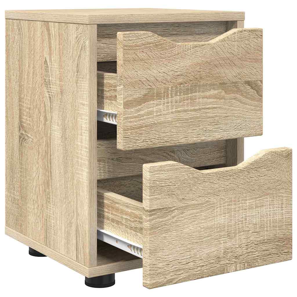 Sengeborde 2 pcs Sonoma eg 30,5 x 30 x 43 cm Konstrueret træ