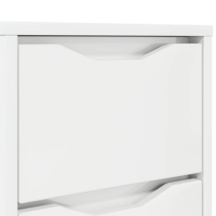 Sengebord Høj gloss hvid 30,5 x 30 x 43 cm Konstrueret træ